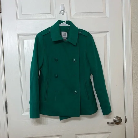 jcpenney Jackets Coats Womens Emerald Green Peacoat Jcpenny